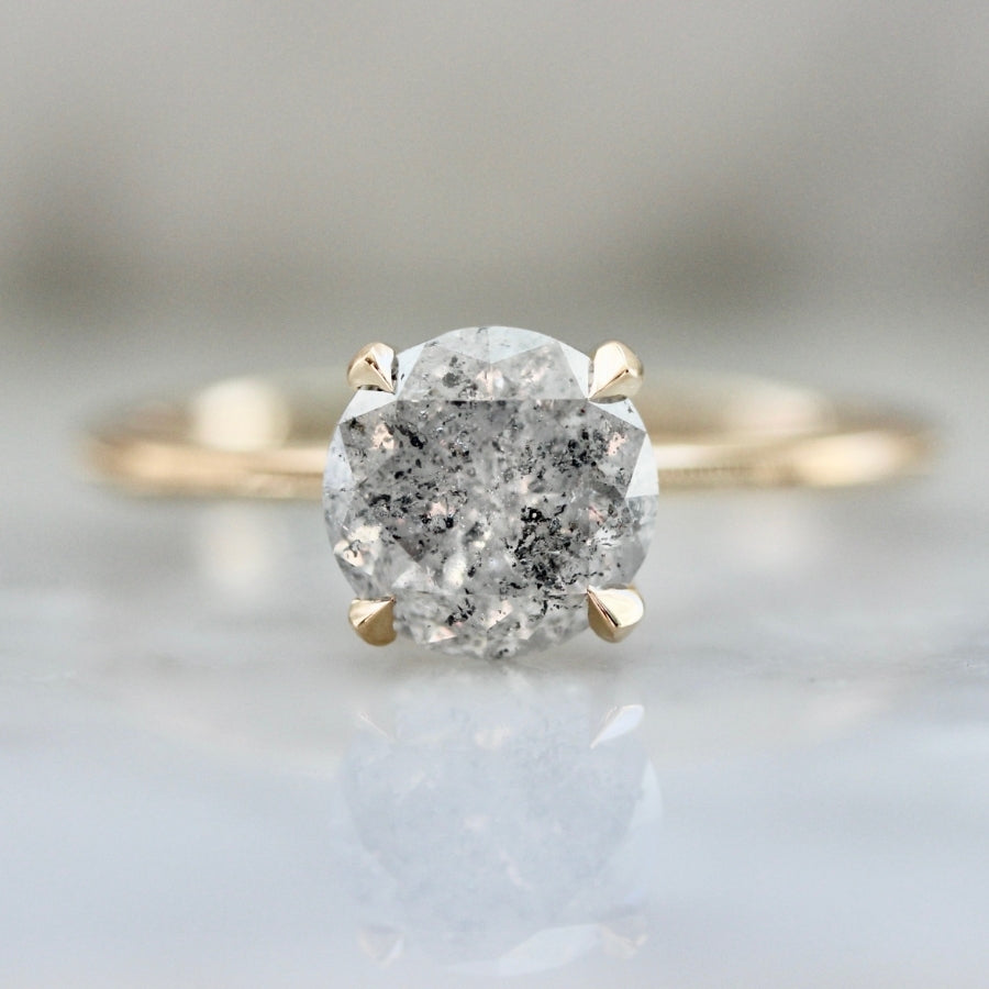 1 3/4Ct Three Stone Round Cut Diamond Engagement Ring 14k White Gold Lab  Grown